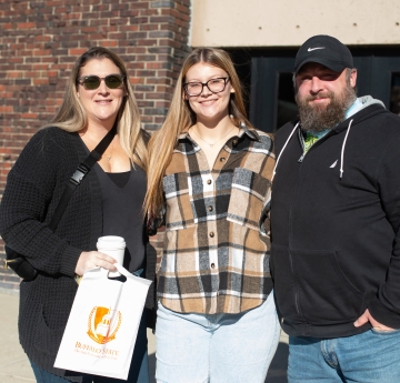 Picture of student with family